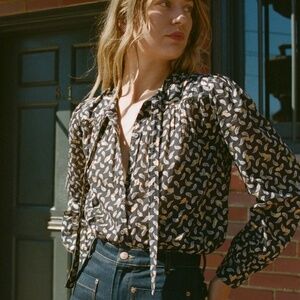 Doen Norma Top in Falling Leaves XS NWT